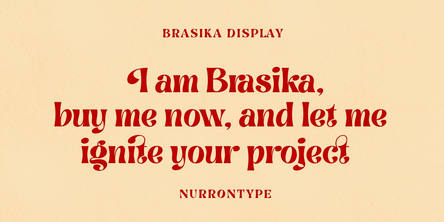 Brasika Display Regular Font preview
